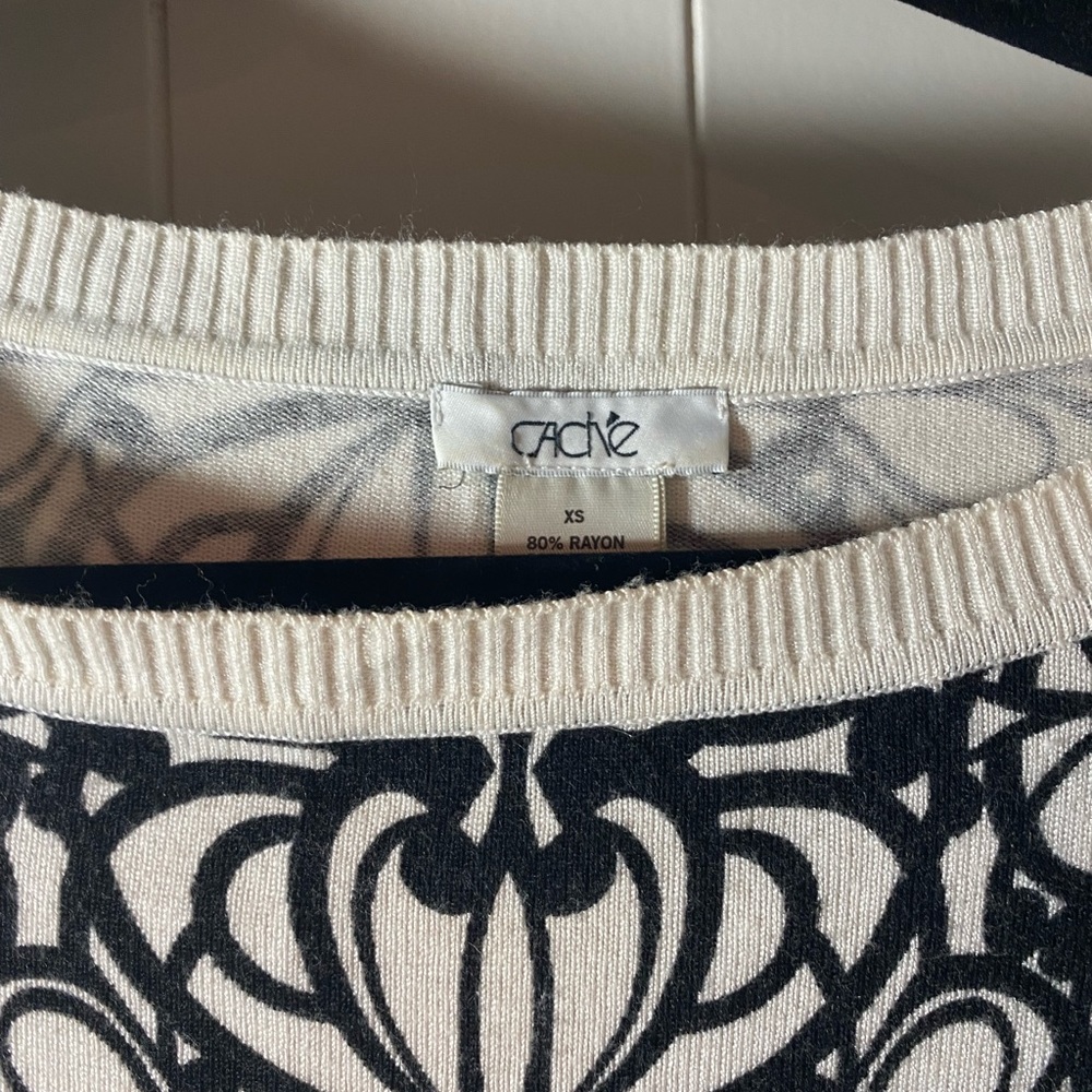 Black And White Cache Sweater - image 2